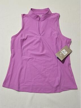 Avia Women's Sleeveless Half-Zip Golf Top Size S 4-6 Pink Purple